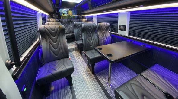 oakland 18 passenger sprinter van interior