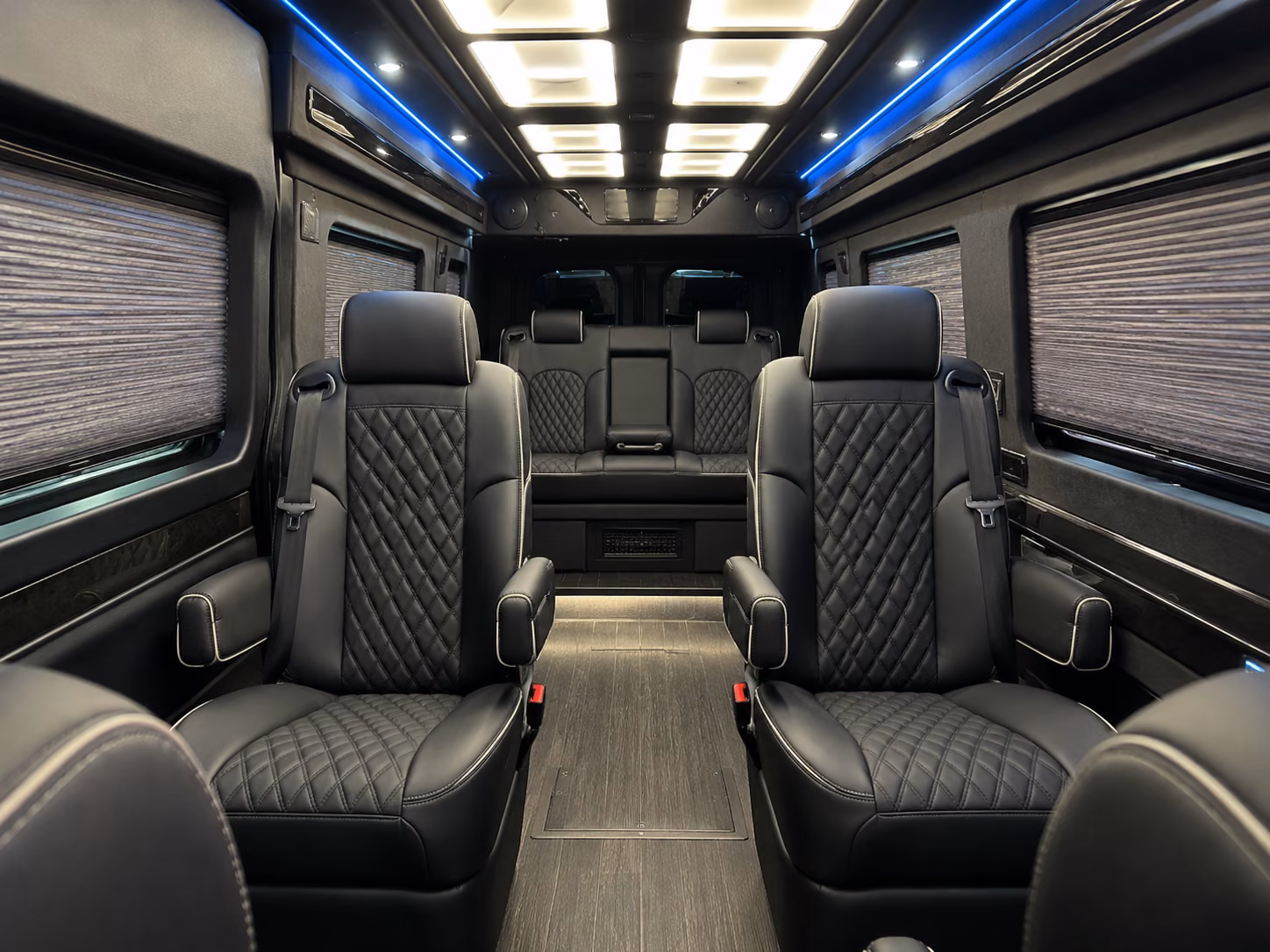 oakland 10 passenger sprinter van inside