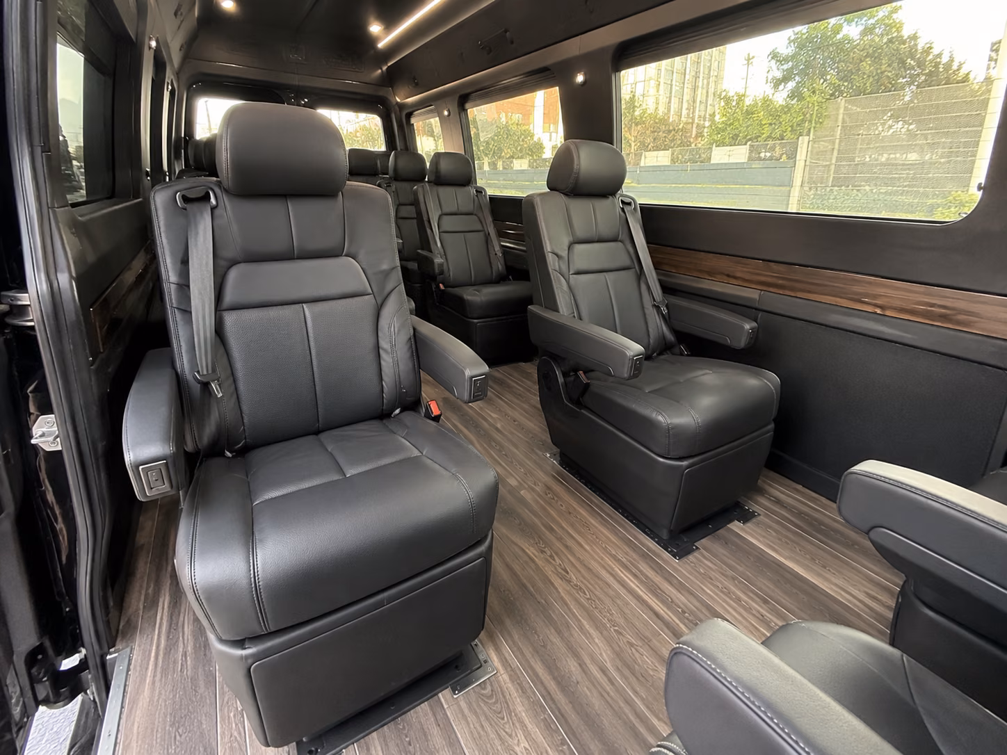 oakland 12 passenger sprinter van inside