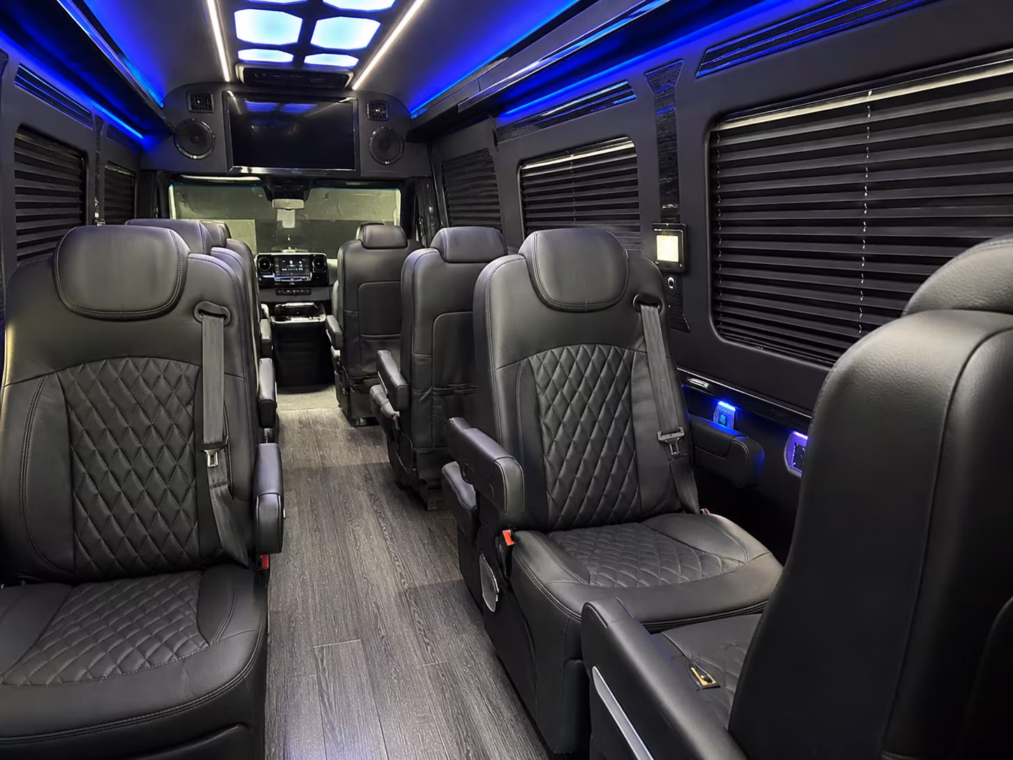 oakland 15 passenger sprinter van inside