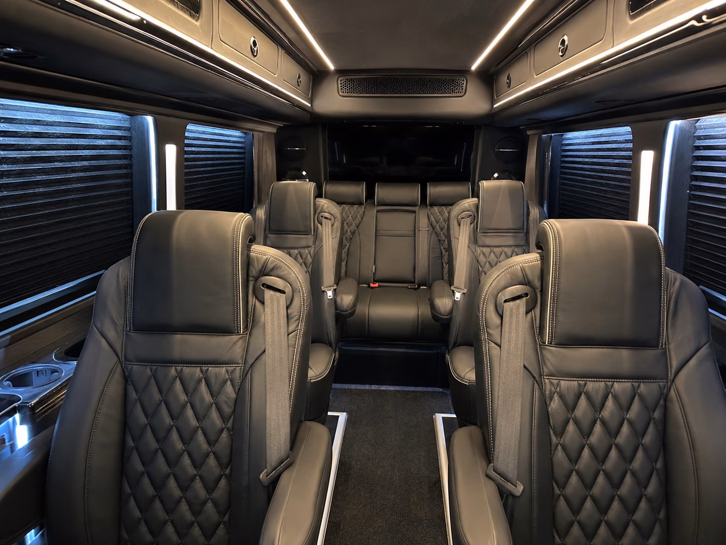 oakland 18 passenger sprinter van inside