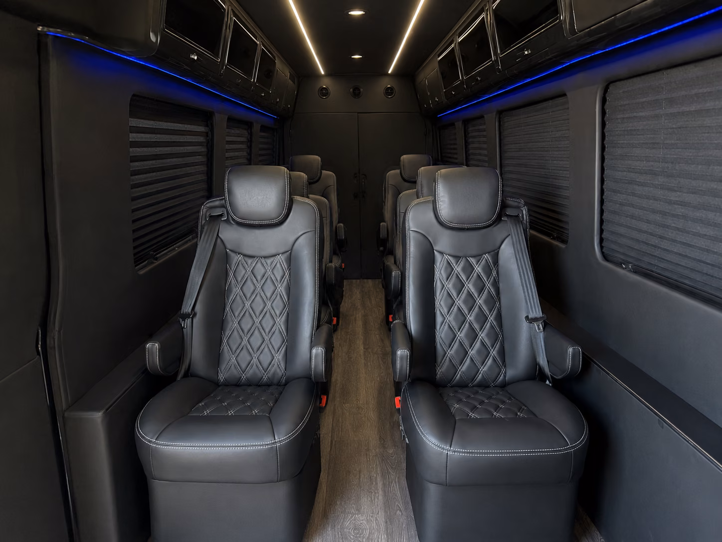 oakland 18 passenger sprinter van interior